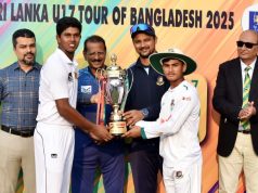 ශ්රී ලංකා අවුරුදු 17 න් පහළ පිලට කඩුලු 9 ක ජයක්